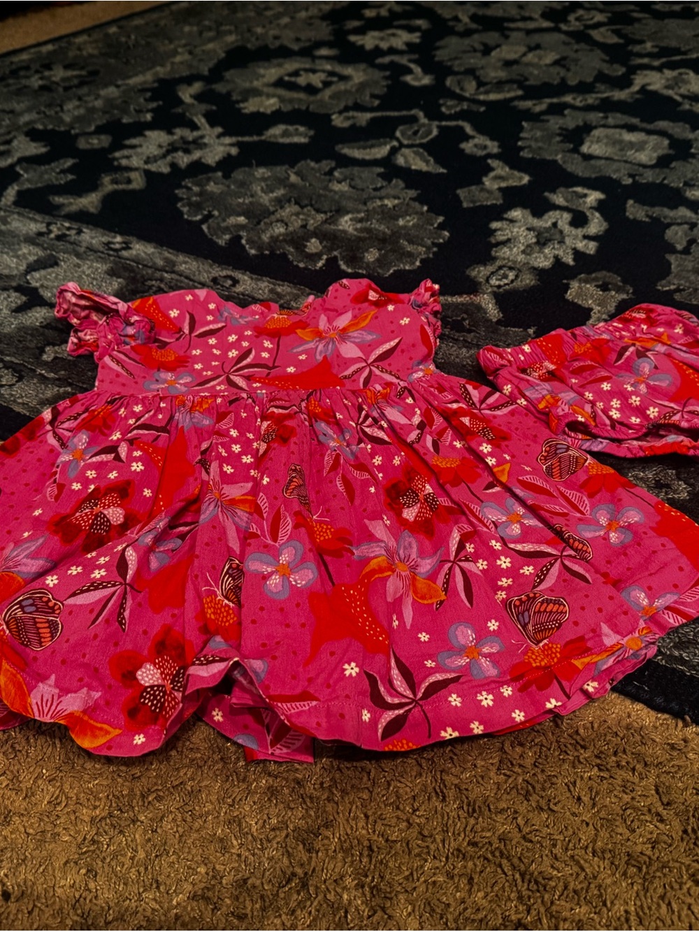 TEA Magenta Dress + Bloomers